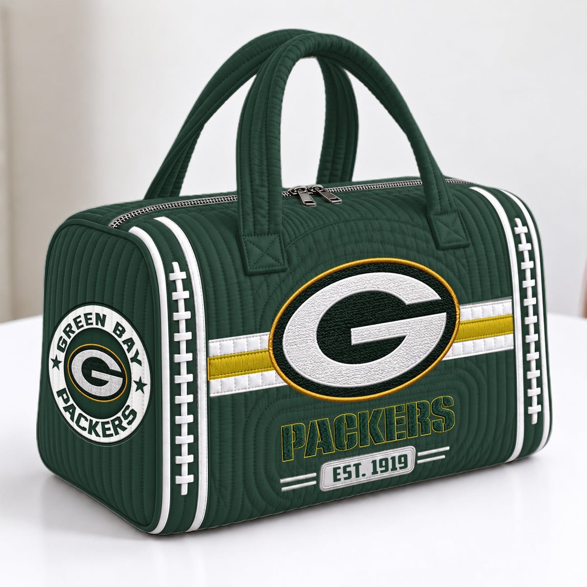 PREMIUM NFL X GB EXCLUSIVE 3D Quilted Luggage Travel Bag LIMITED EDITION