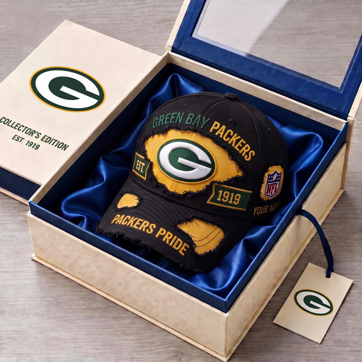PREMIUM NFL X GBP DELUXE CUSTOME NAME CLASSIC CAP LIMTED EDITION