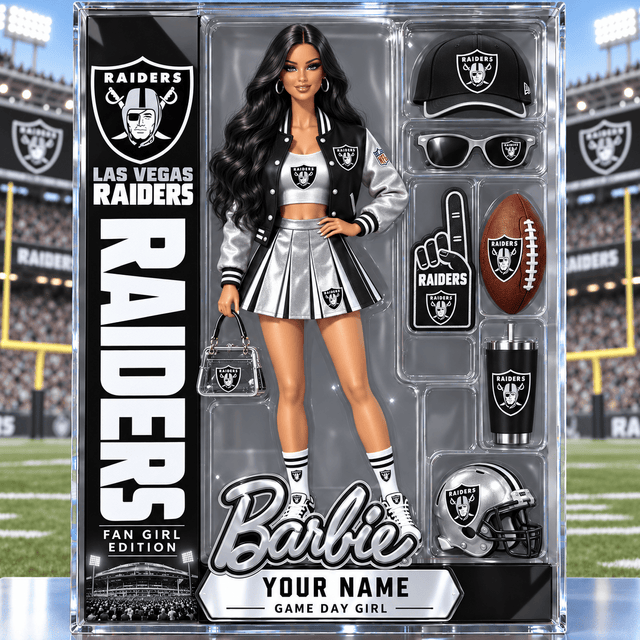 PREMIUM NFL X LVR Barbie PERSONALIZED Acrylic Block Plaque Gifts For Fan - Limited Edition