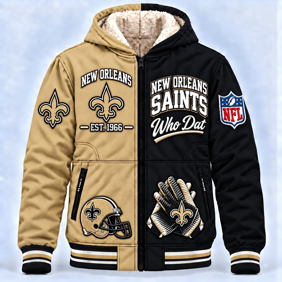 PREMIUM NFL X NO AURA LUXE FLEECE JACKET LIMITED EDITION