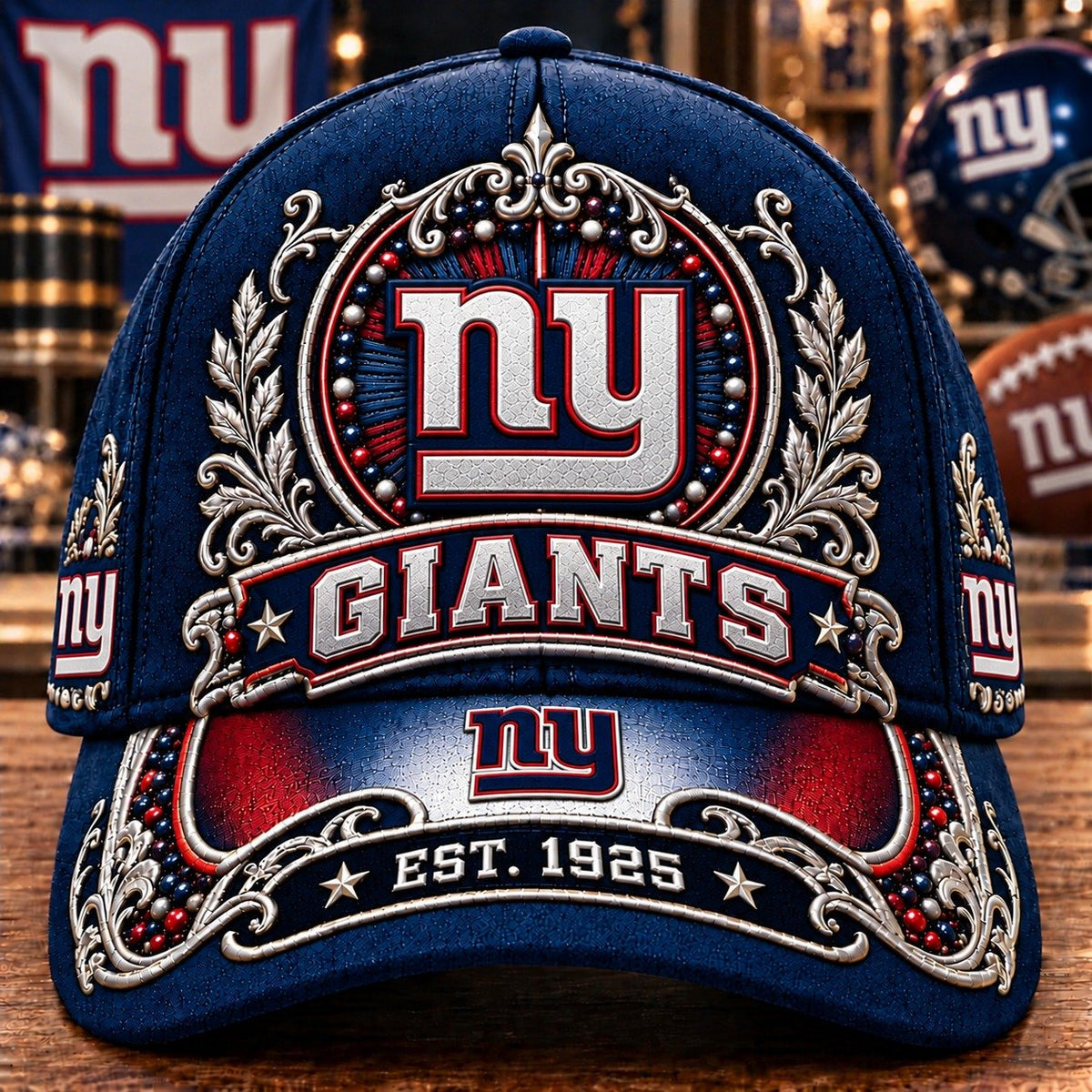 PREMIUM NFL X NYG 3D ROYAL CLASSIC CAP LIMITED EDITION