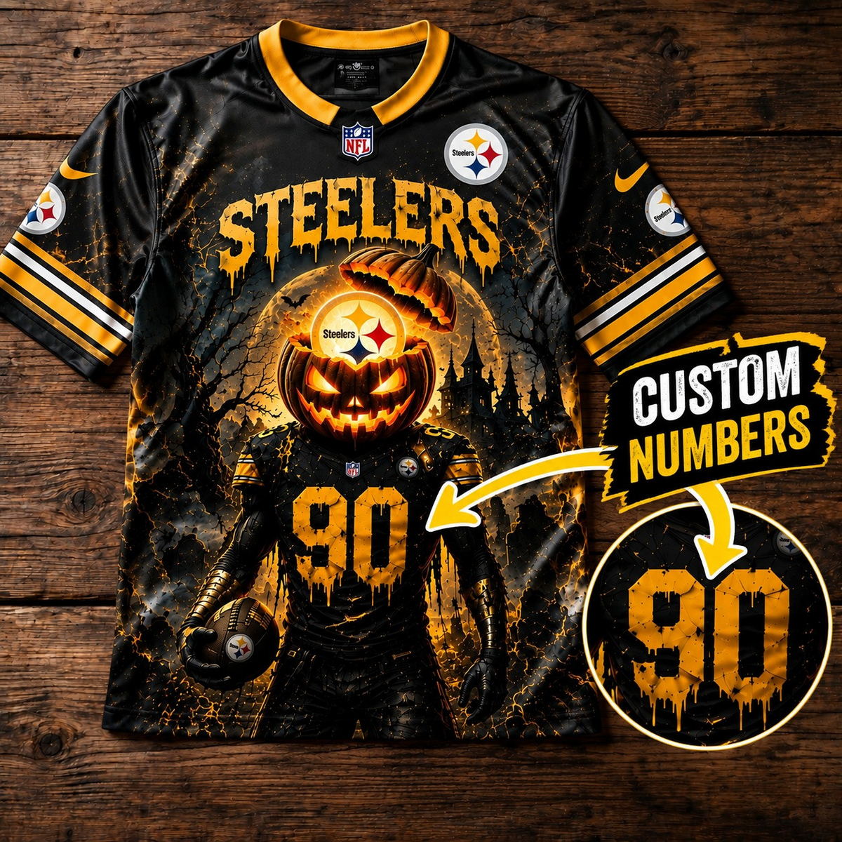 PREMIUM NFL X PS EXCLUSIVE SPOOKY NIGHT V-Neck Shirt Limited 2026