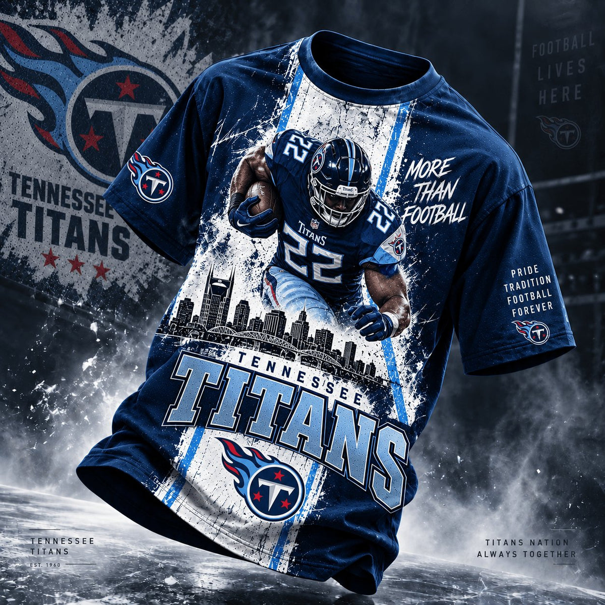 PREMIUM NFL X TEN EXCLUSIVE Ice Grit 3D Shirt For Fans Limited Edition