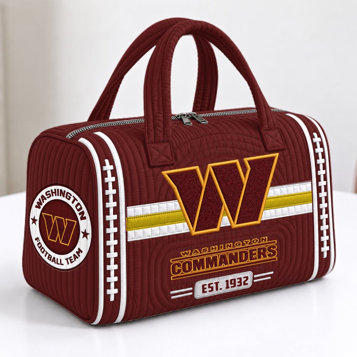 PREMIUM NFL X WAS EXCLUSIVE 3D Quilted Luggage Travel Bag LIMITED EDITION