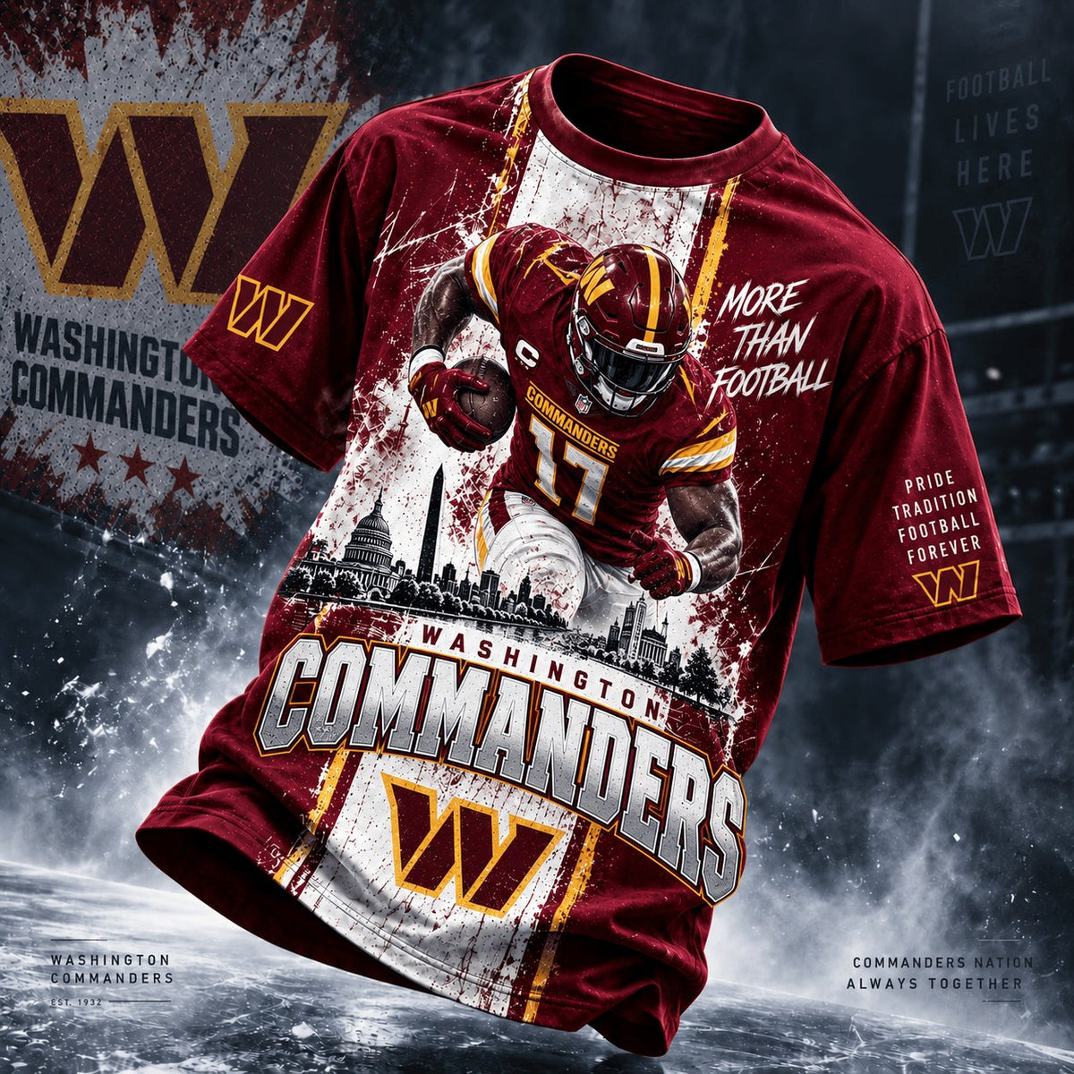 PREMIUM NFL X WAS EXCLUSIVE Ice Grit 3D Shirt For Fans Limited Edition