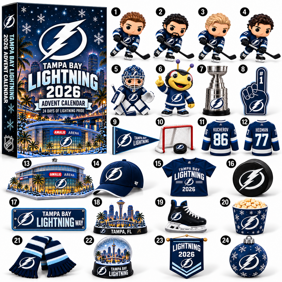 PREMIUM NHL X UTA 24-Day Game Day Surprise Countdown V2 Advent Calendar