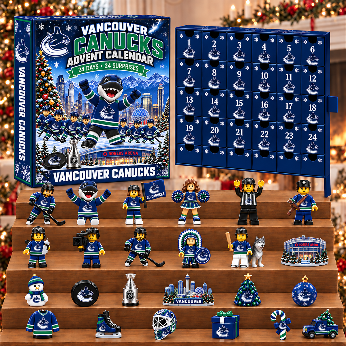 PREMIUM NHL X VAN 24-Day Game Day Surprise Countdown V3 Advent Calendar