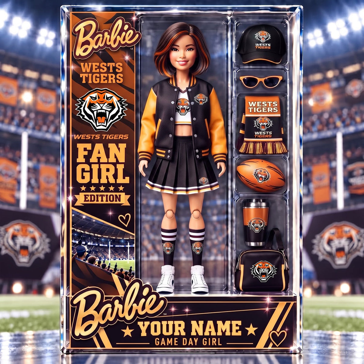 PREMIUM NRL X WT EXCLUSIVE BARBIE PERSONALIZED Acrylic Block Plaque Gifts For Fan - Limited Edition