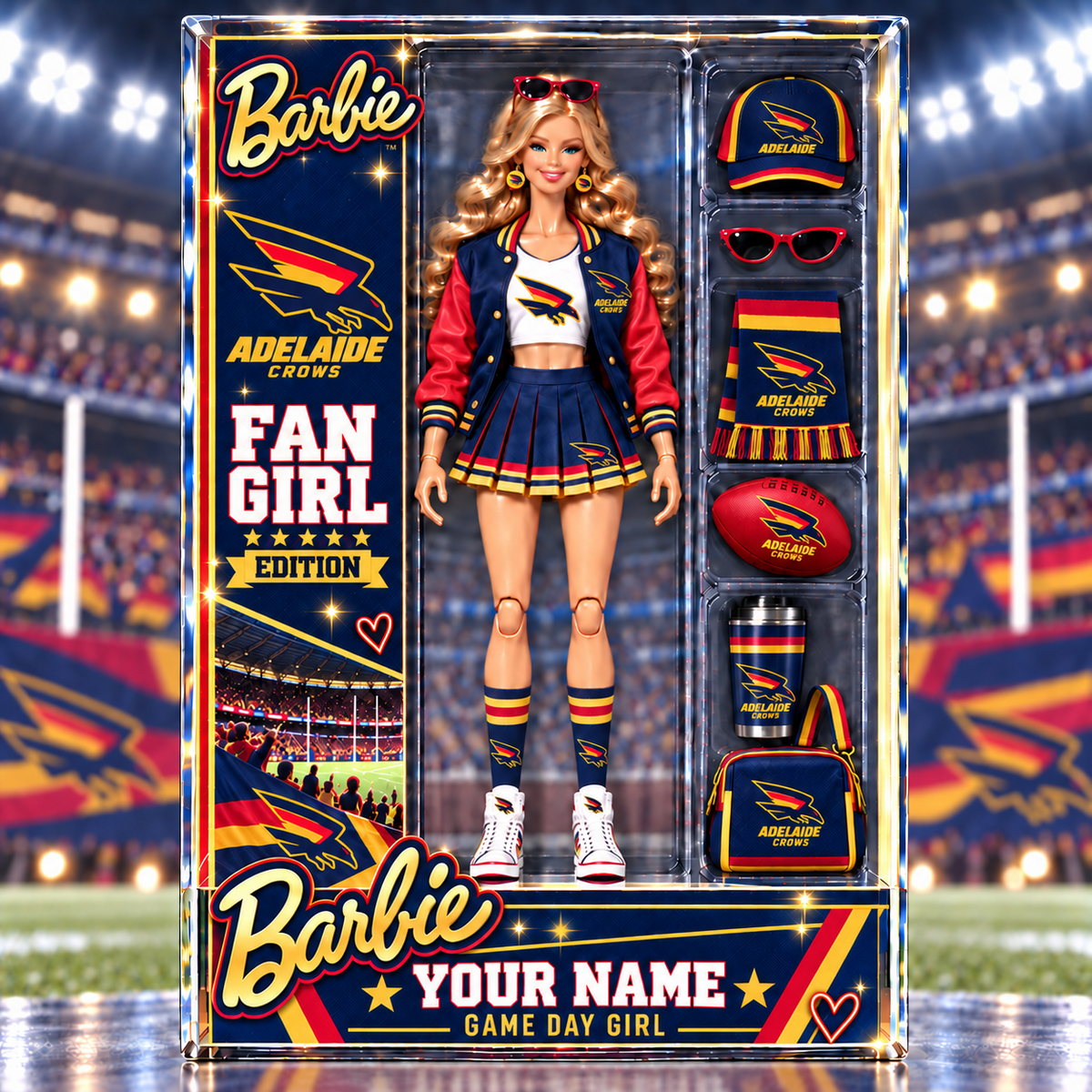 PREMIUM AFL X AC EXCLUSIVE Barbie Custom Name Acrylic Block Plaque Gifts For Fan - Limited Edition NDT VHM 170926