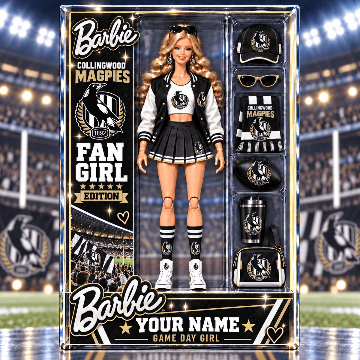 PREMIUM AFL X CM EXCLUSIVE Barbie Custom Name Acrylic Block Plaque Gifts For Fan - Limited Edition NDT VHM 170926