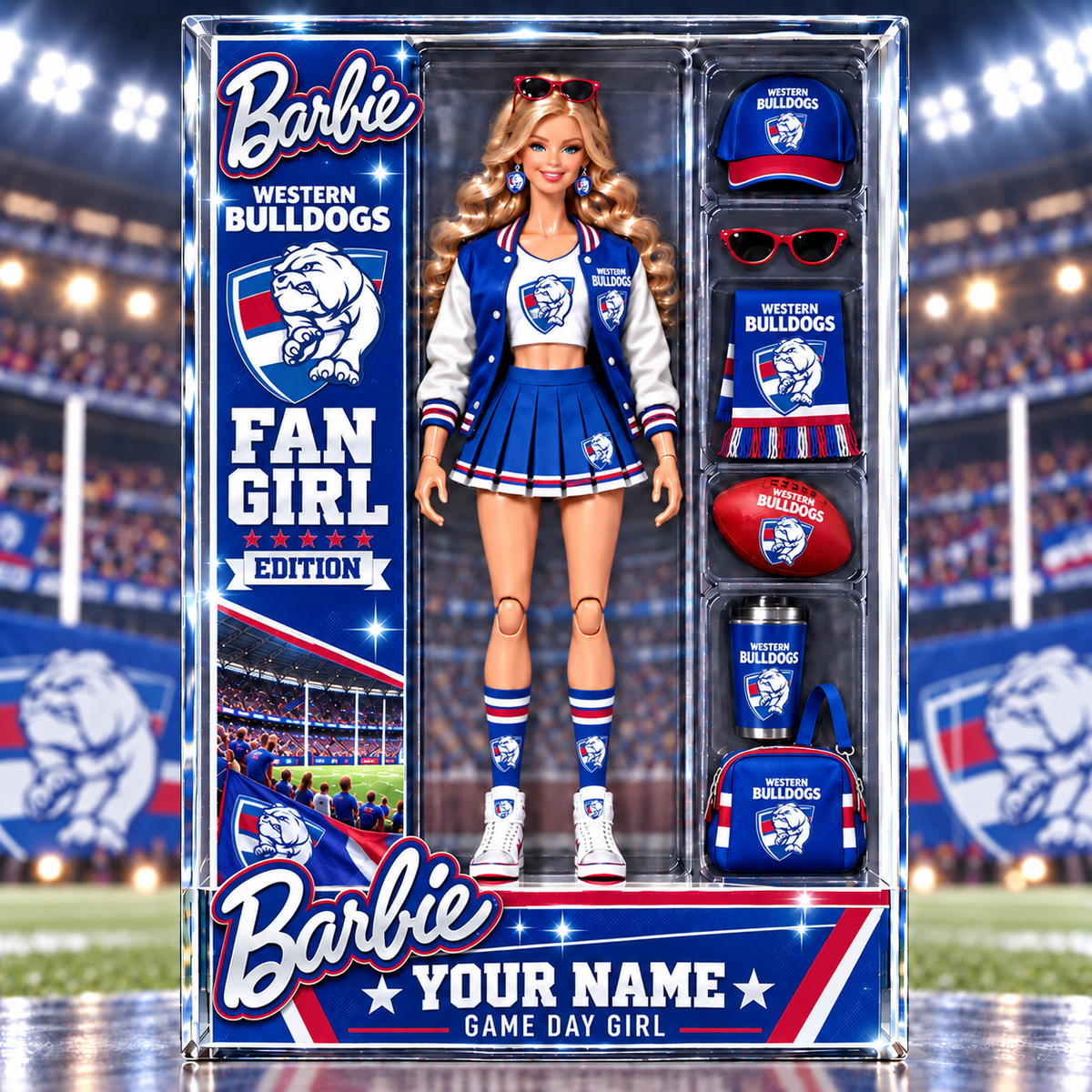 PREMIUM AFL X WB EXCLUSIVE Barbie Custom Name Acrylic Block Plaque Gifts For Fan - Limited Edition NDT VHM 170926