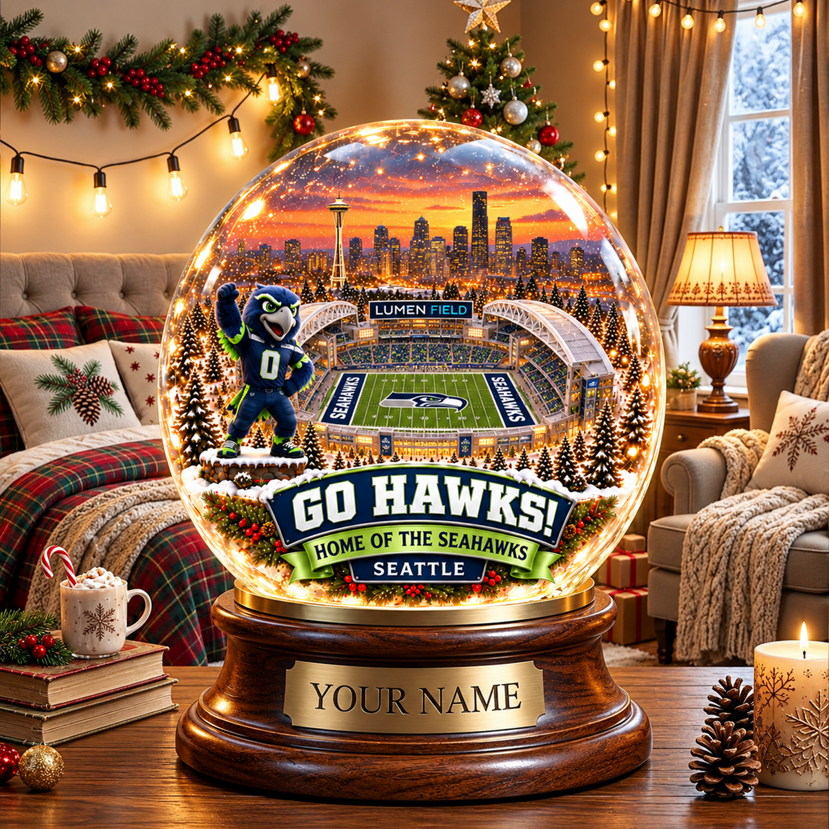 PREMIUM NFL X SS DELUXE PERSONALIZED Crystal Ball Night Light For FanLIMITED EDITION NDT VHM 031026