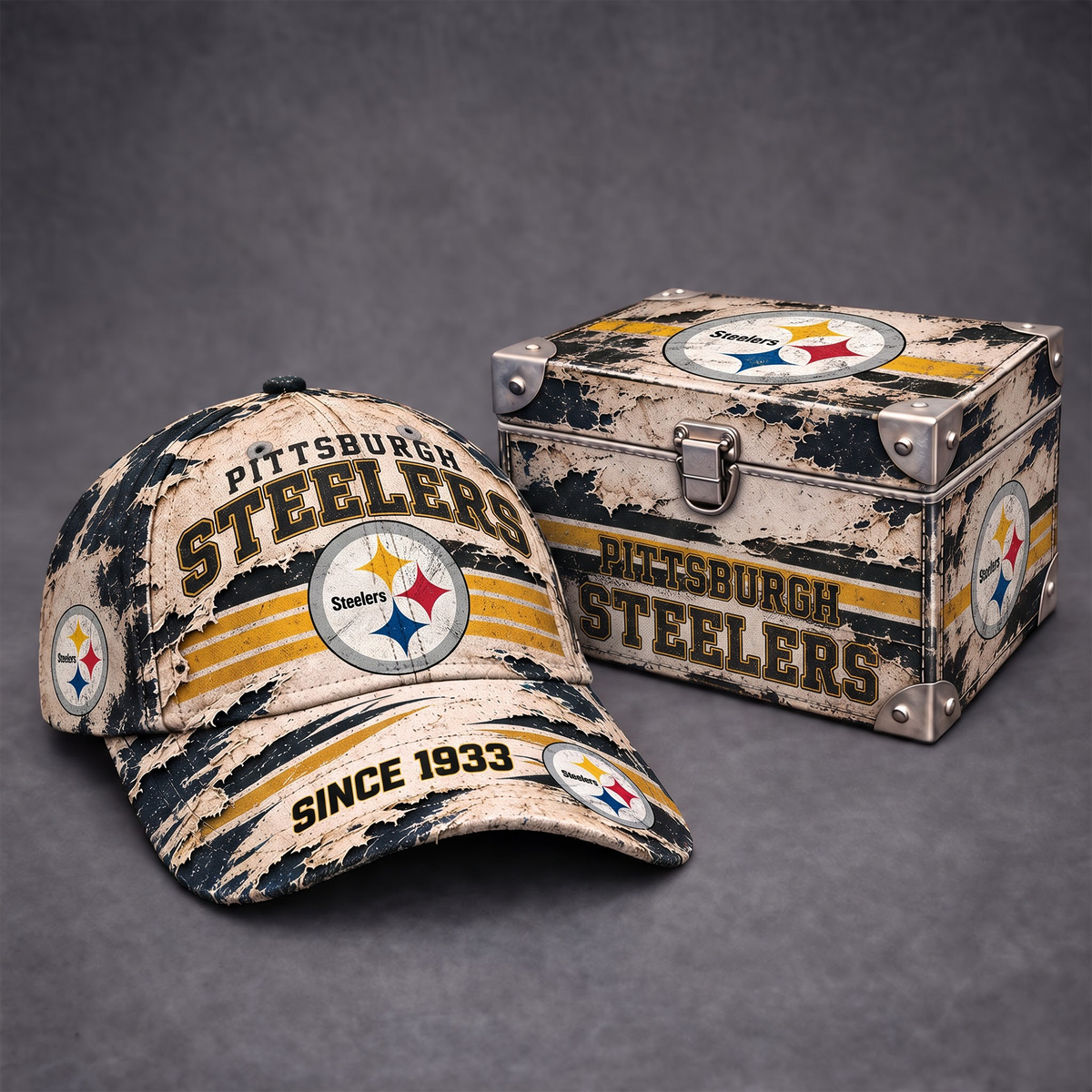 PS x 1-of-1 NFL Distressed Baseball Cap And Gift Box Set