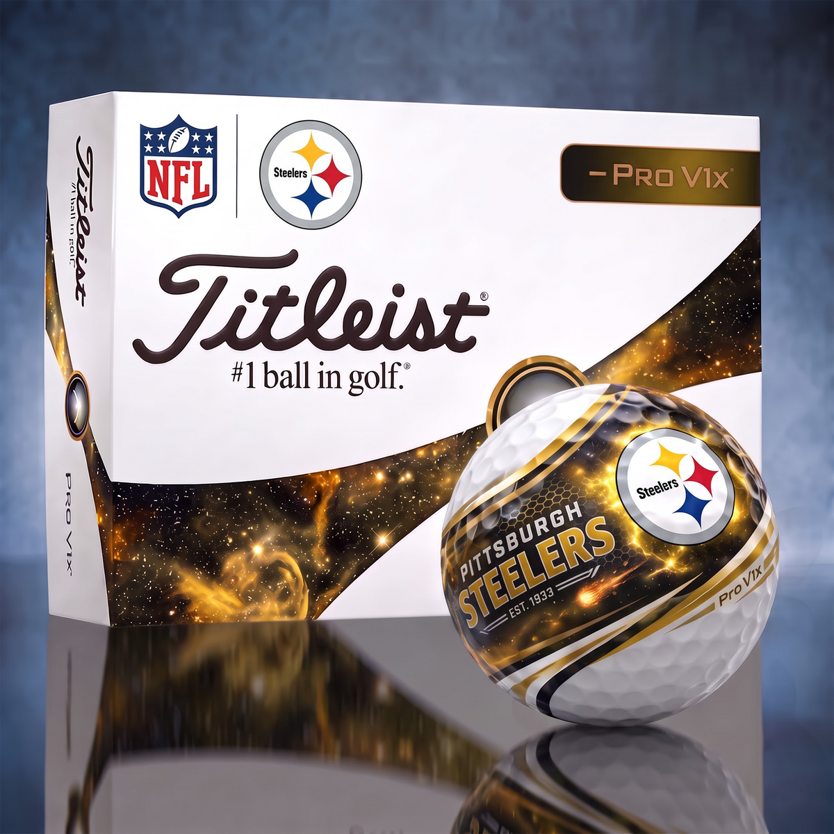 PS x Custom 1-of-1 NFL Team Galaxy Titleist Golf Balls Set