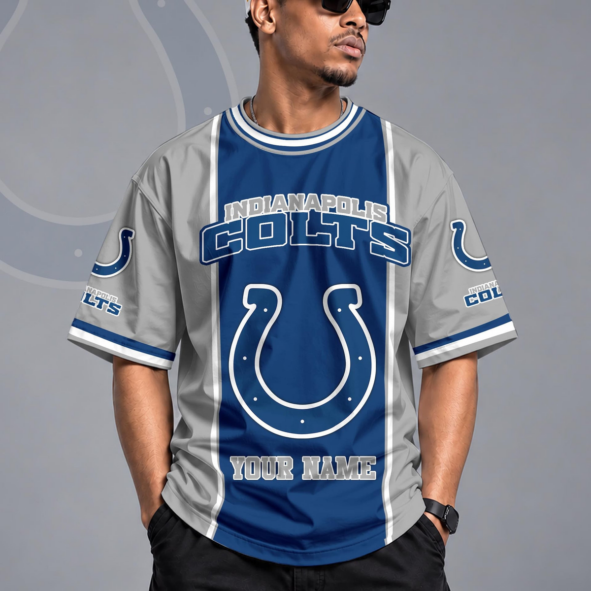 Personalized IND Classic Football Jersey Shirt