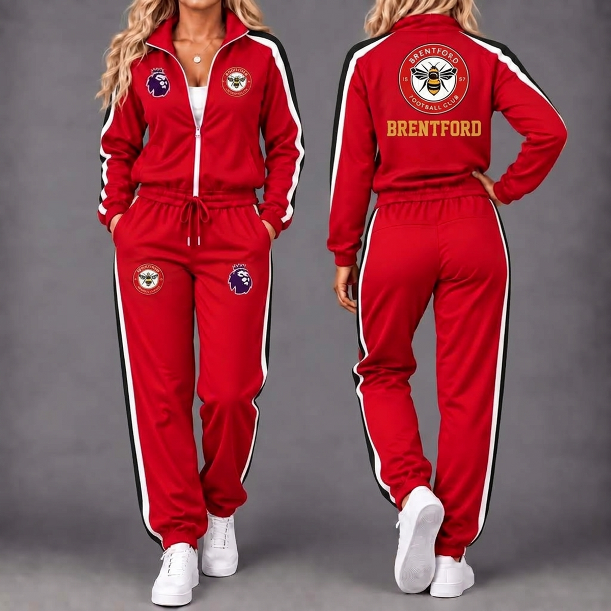 Premium EPL x BRE Game Day Waterproof Windbreaker Zip-Up Tracksuit Set