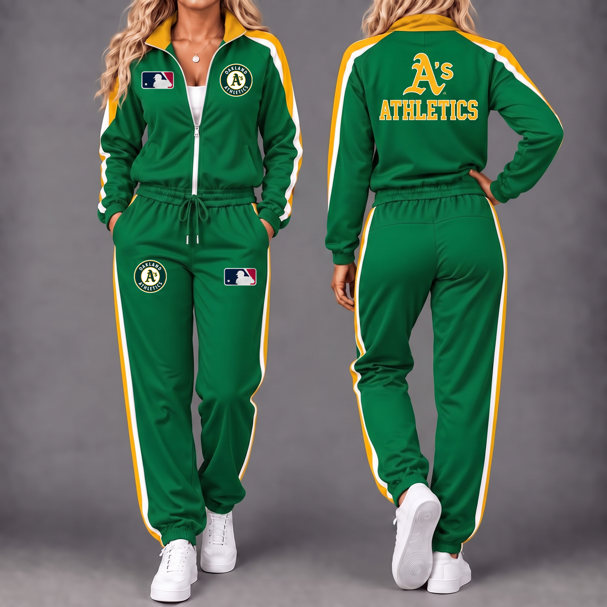 Premium MLB x ATH Game Day Waterproof Windbreaker Zip-Up Tracksuit Set