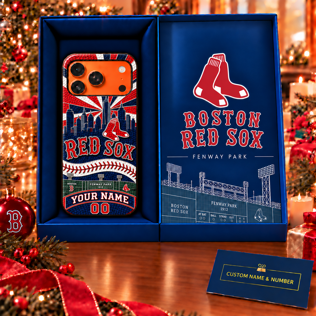 Premium MLB x BOS Personalized Phone Case for Fans