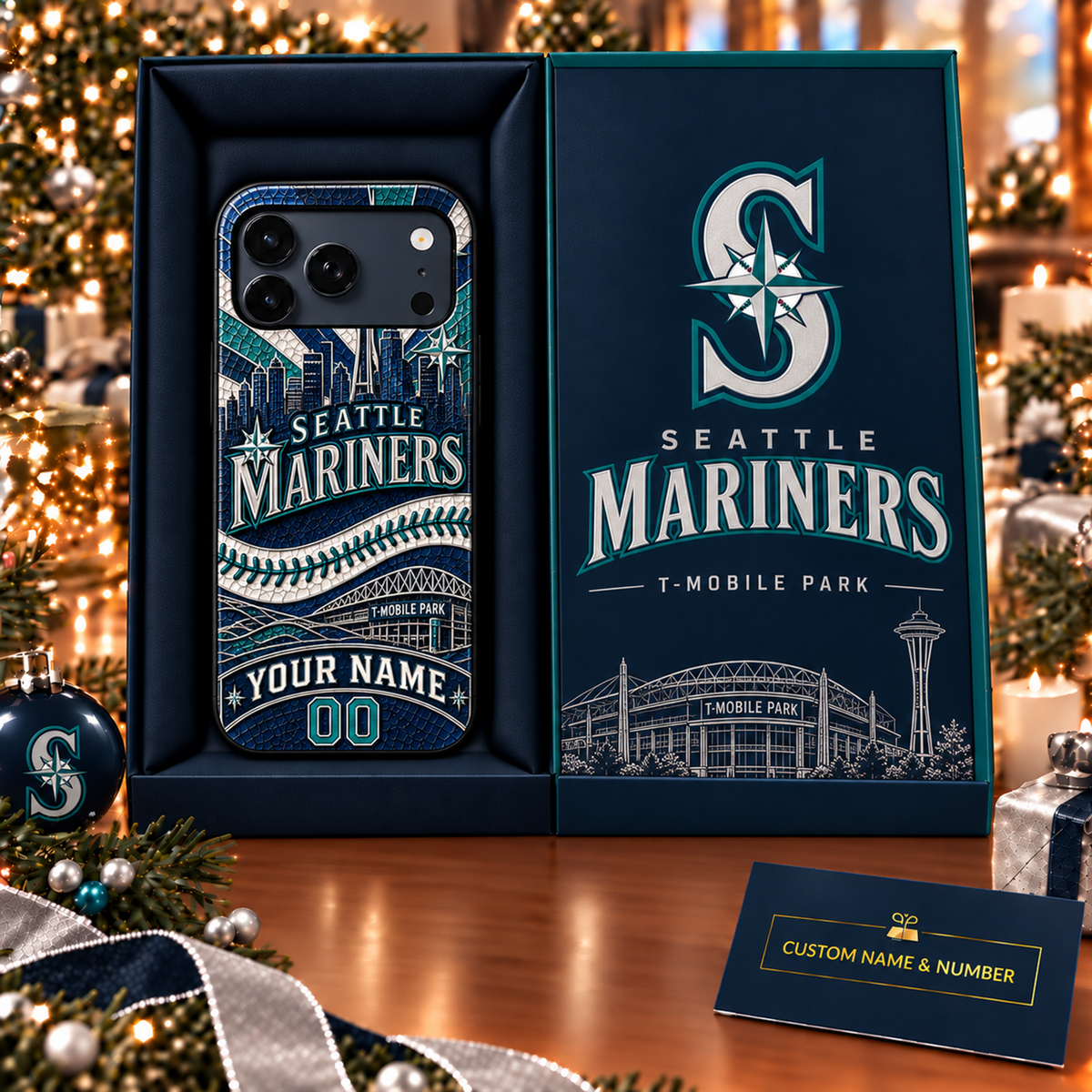Premium MLB x SEA Personalized Phone Case for Fans