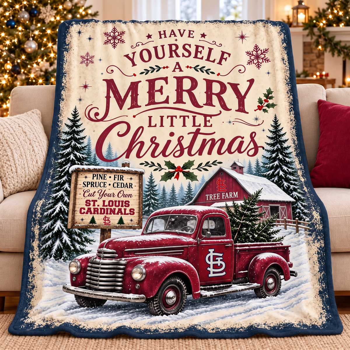 Premium MLB x STL Tree Farm Blanket