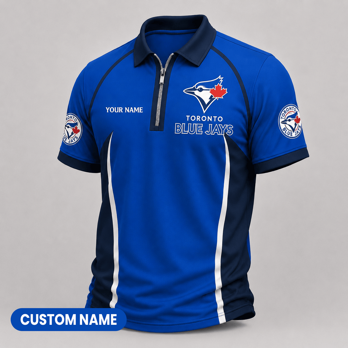 Premium MLB x TOR Performance Zipper Polo Shirt