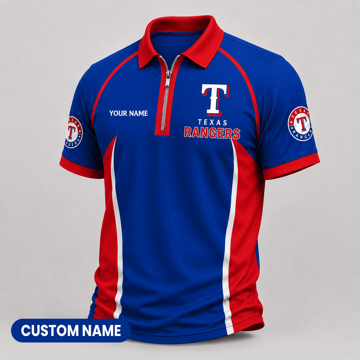 Premium MLB x TR Performance Zipper Polo Shirt