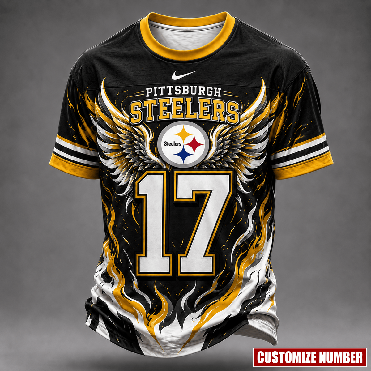 Premium NFL X PS EXCLUSIVE PERSONALIZED Wings of Fury T-Shirt LIMITED EDITION