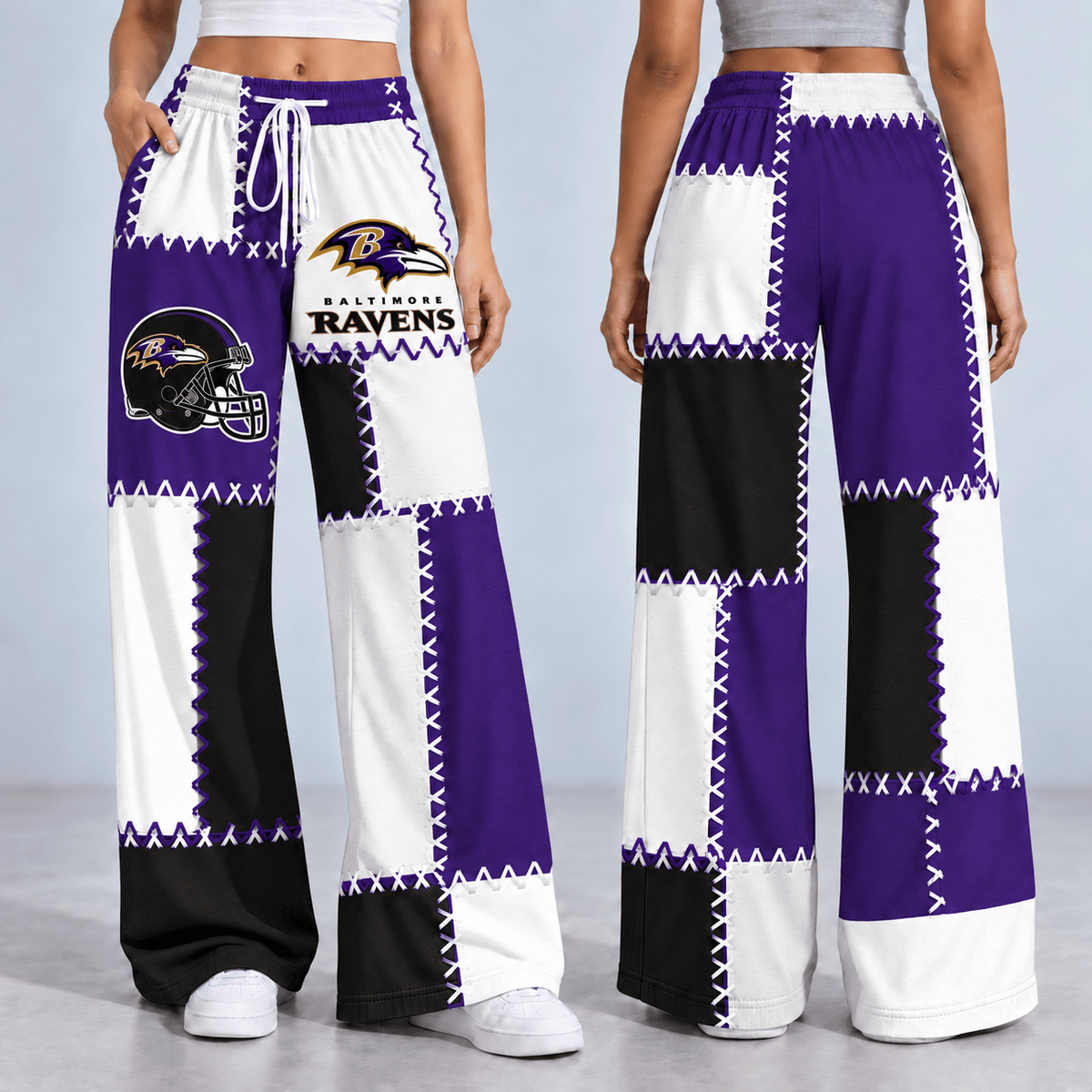 Premium NFL x BAL Patchwork Casual Pants
