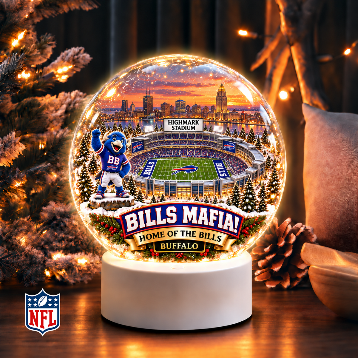 Premium NFL x BUF Snow Globe