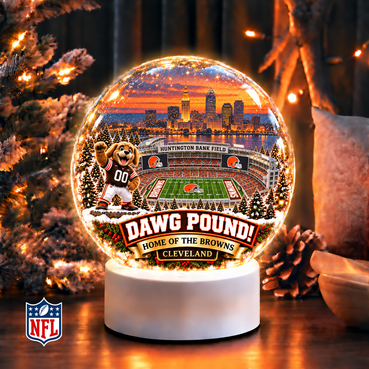 Premium NFL x CLE Snow Globe
