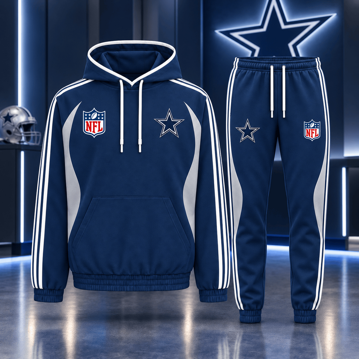 Premium NFL x DAL Sideline Performance Hoodie & Jogger Set