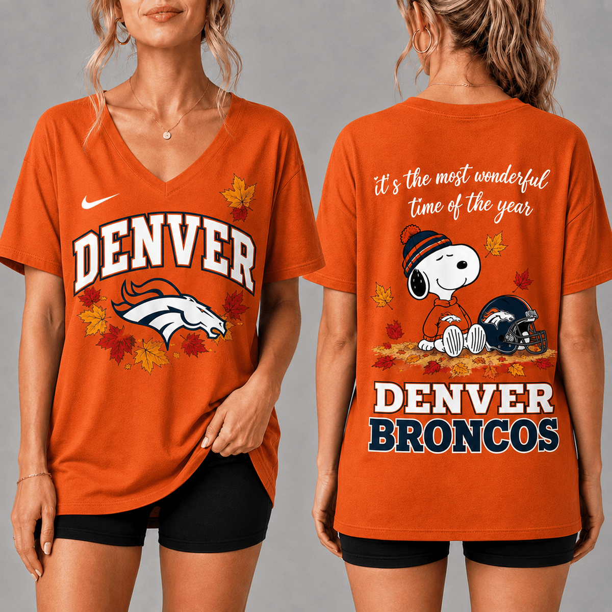 Premium NFL x DEN Fall Football Season Comfort V-neck