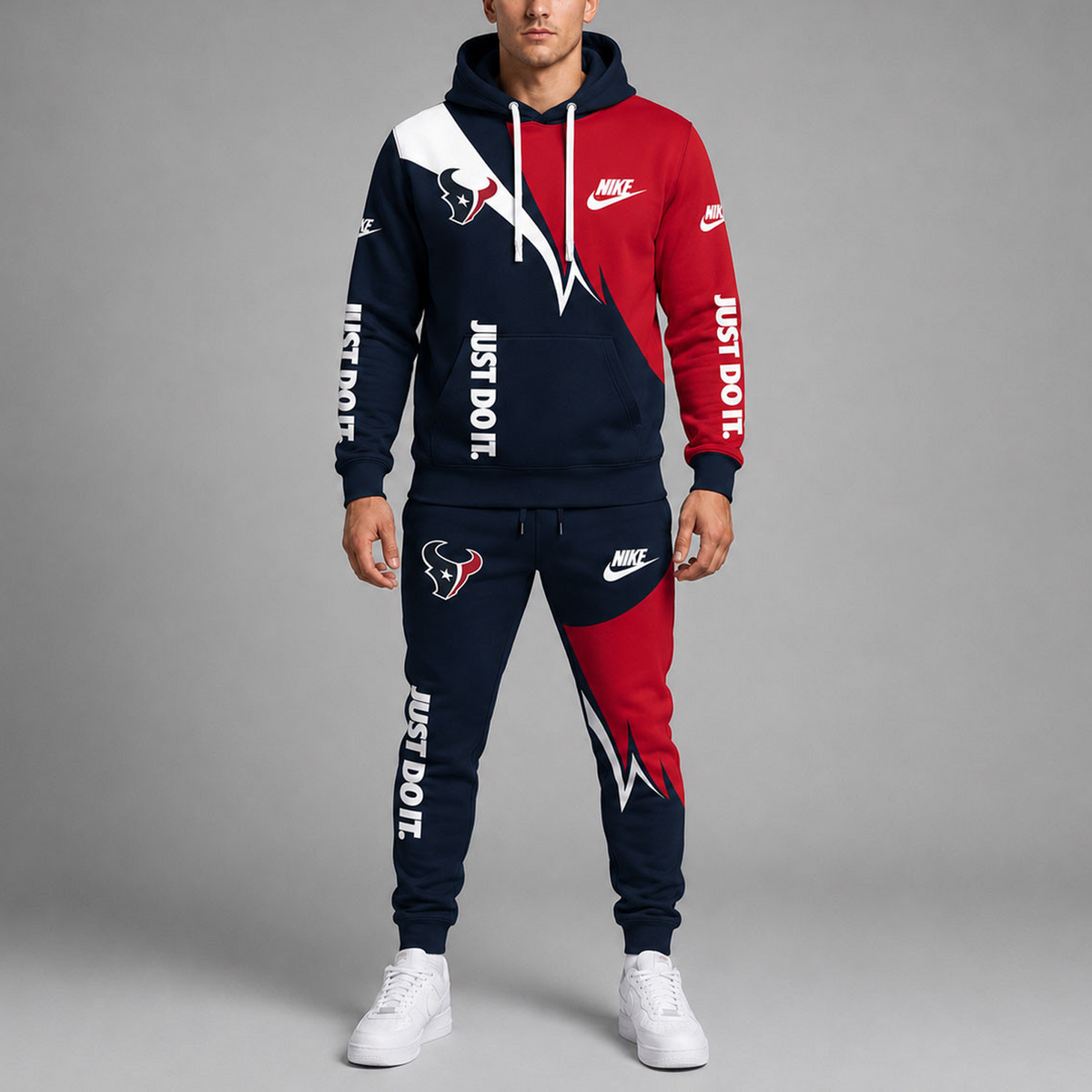 Premium NFL x HOU Team Colors Tracksuit Set