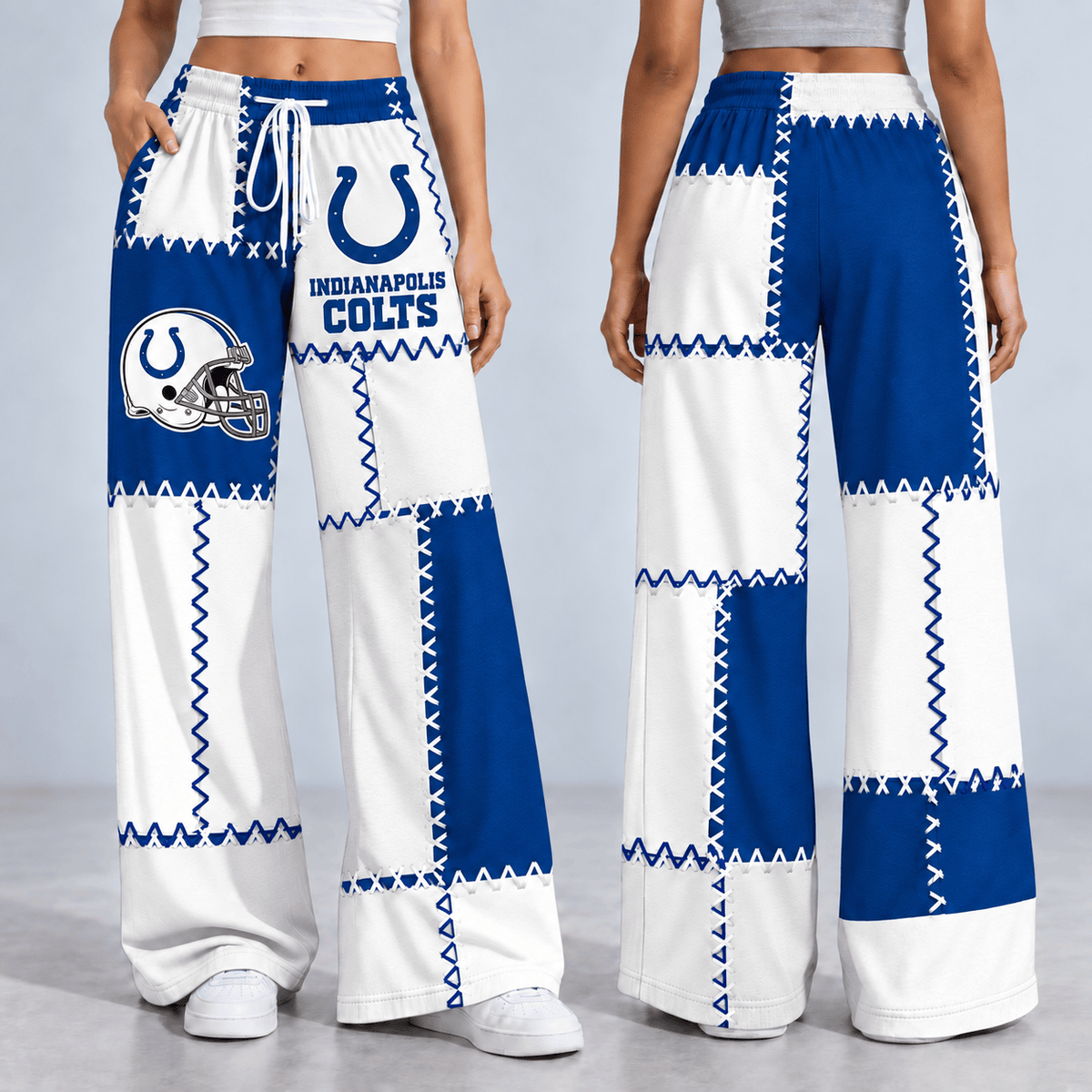Premium NFL x IND Patchwork Casual Pants