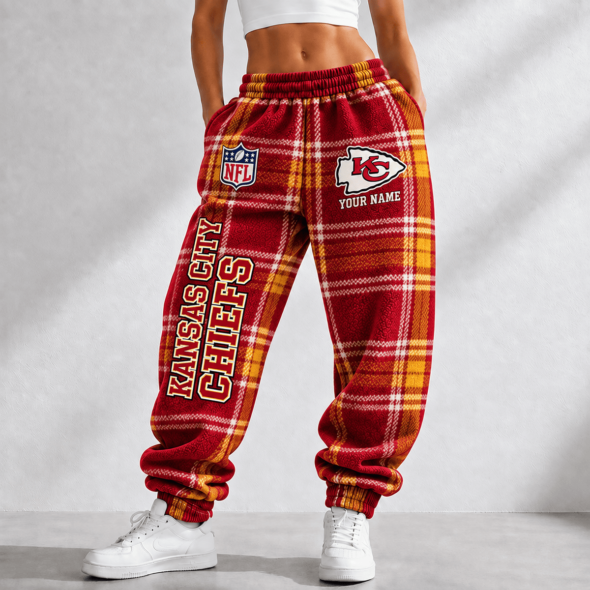 Premium NFL x KC Personalized Name Long Pants