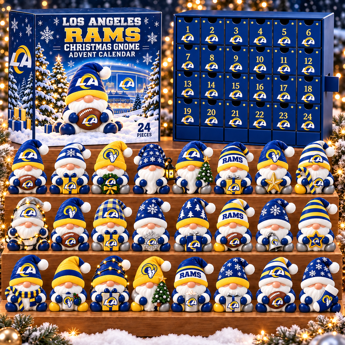 Premium NFL x LAR Christmas Gnome Advent Calendar