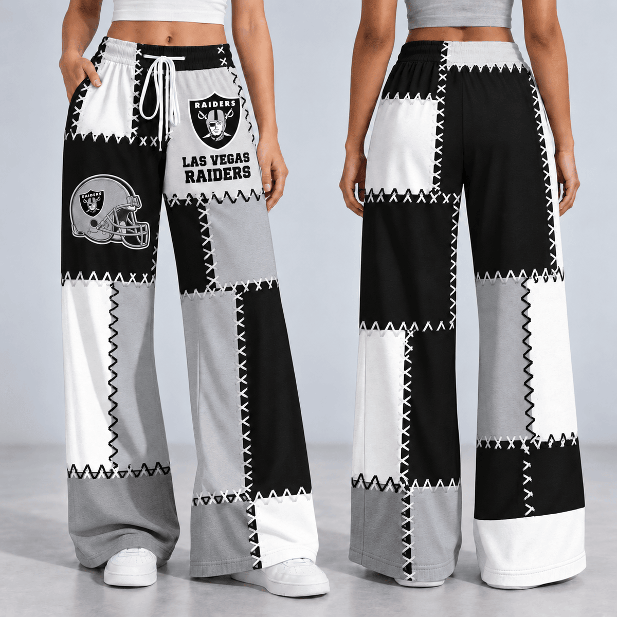 Premium NFL x LV Patchwork Casual Pants
