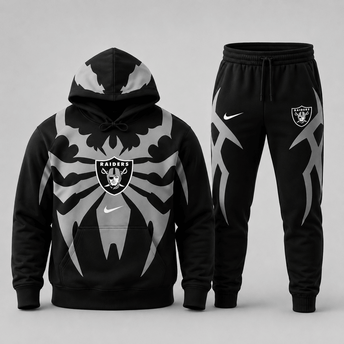 Premium NFL x LVR Spider Web Graphic Hoodie & Jogger Pants Set