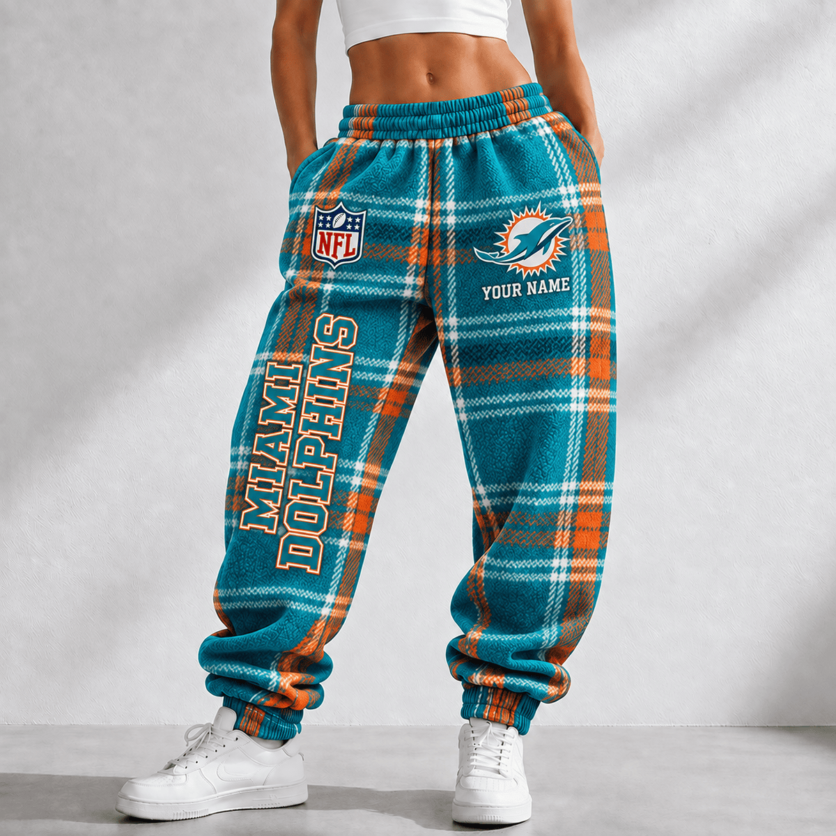 Premium NFL x MIA Personalized Name Long Pants