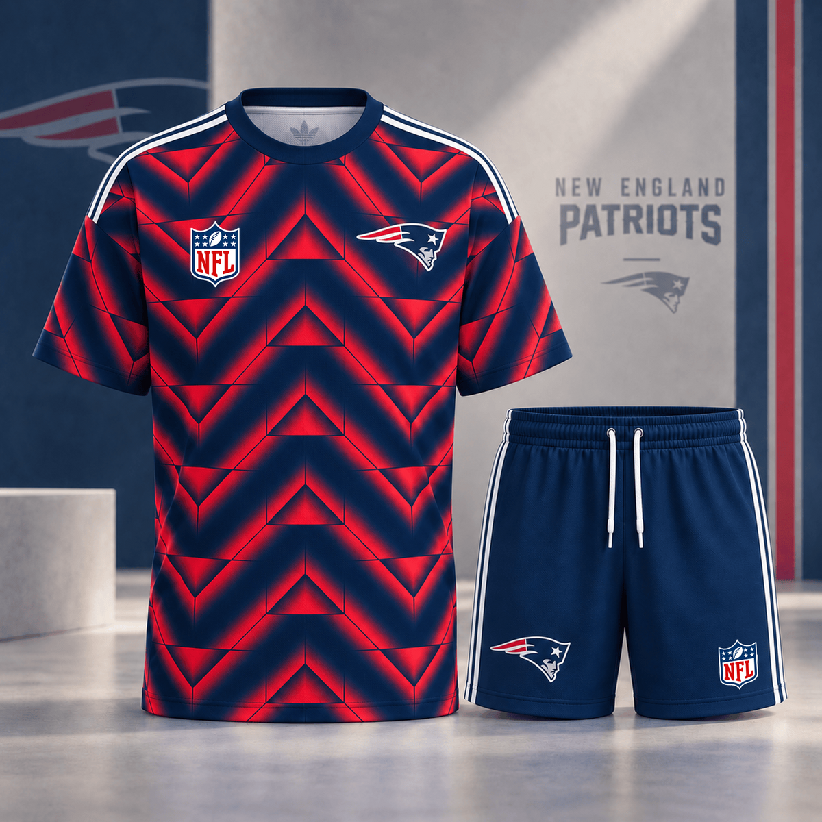 Premium NFL x NEP Geometric Performance Shirt & Shorts Set