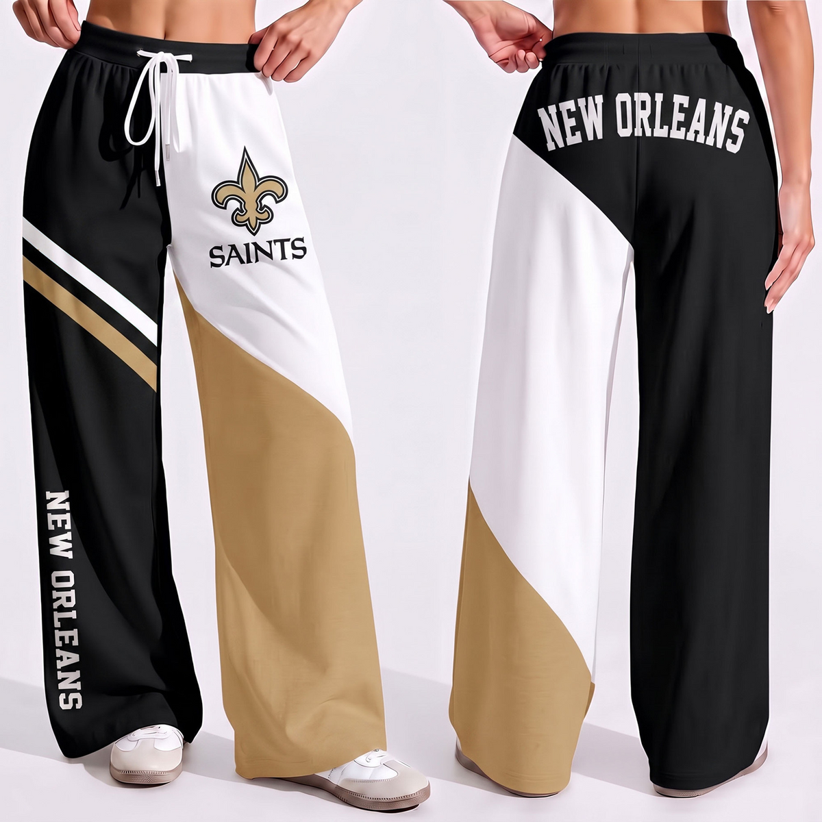 Premium NFL x NO Game Day Color Block Wide Leg Pants