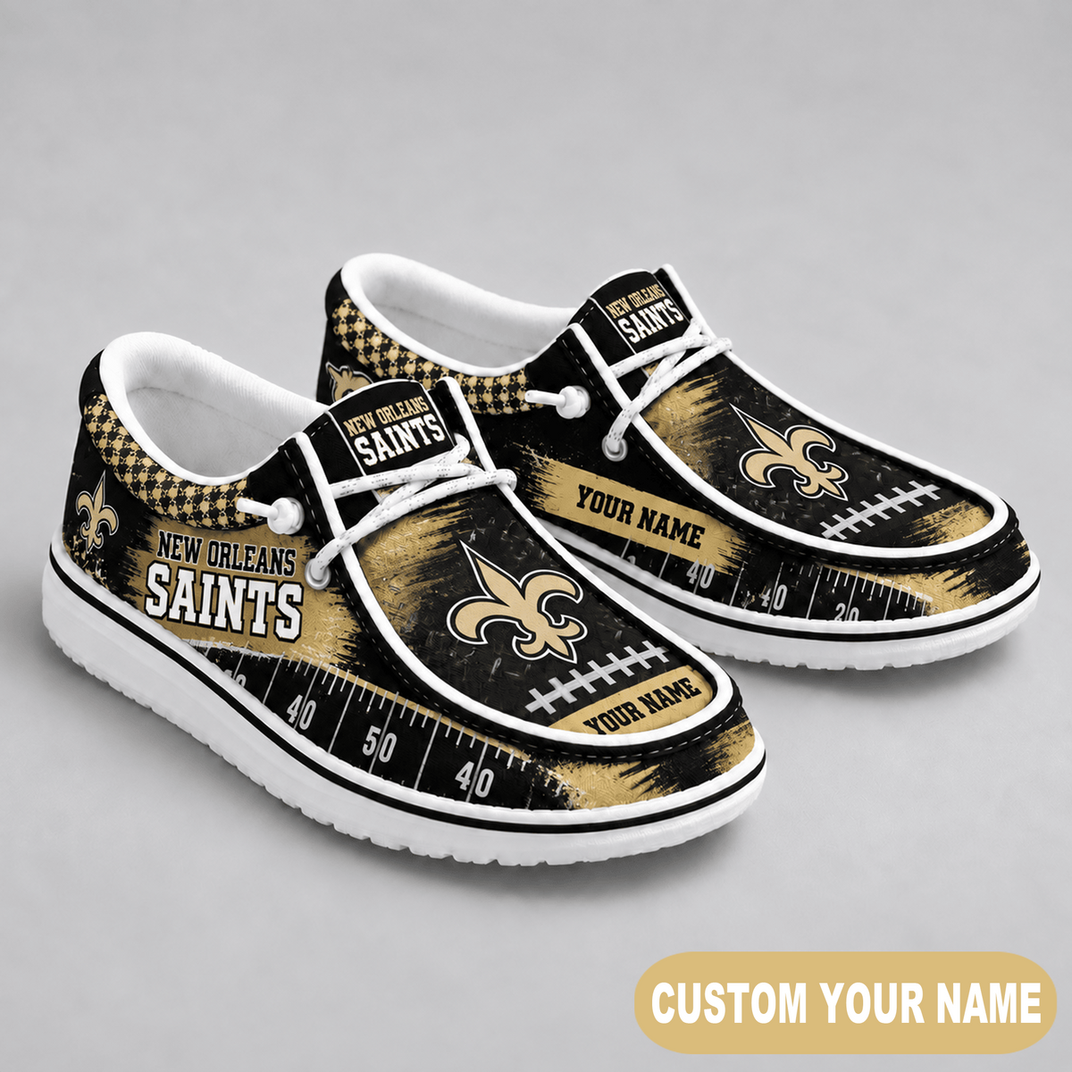 Premium NFL x NO Game Day Yard Line Loafer Shoes