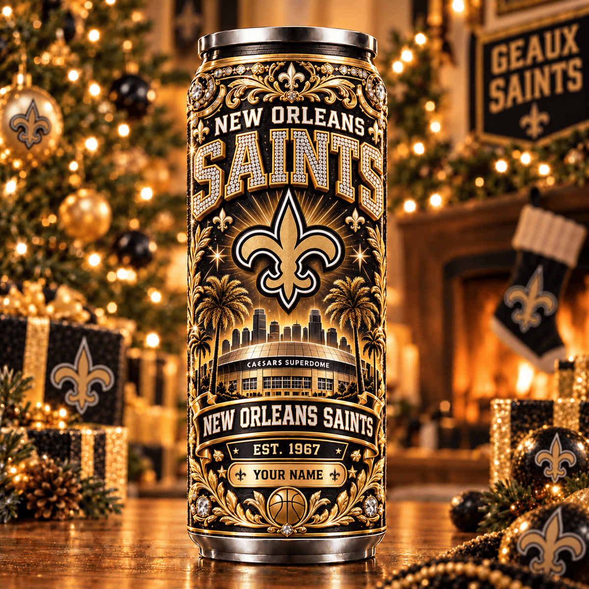 Premium NFL x NO Personalized Name Can Tumbler