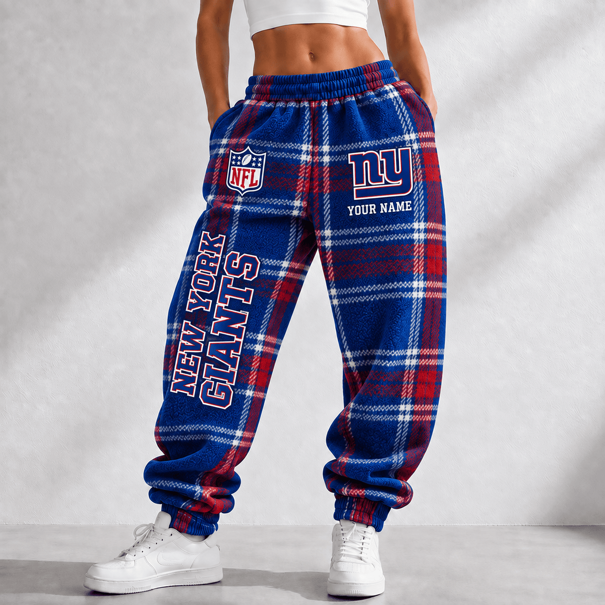 Premium NFL x NYG Personalized Name Long Pants