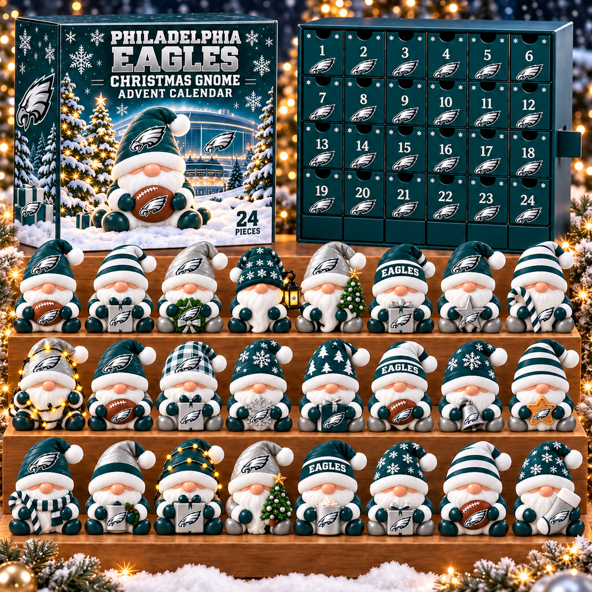 Premium NFL x PHI Christmas Gnome Advent Calendar