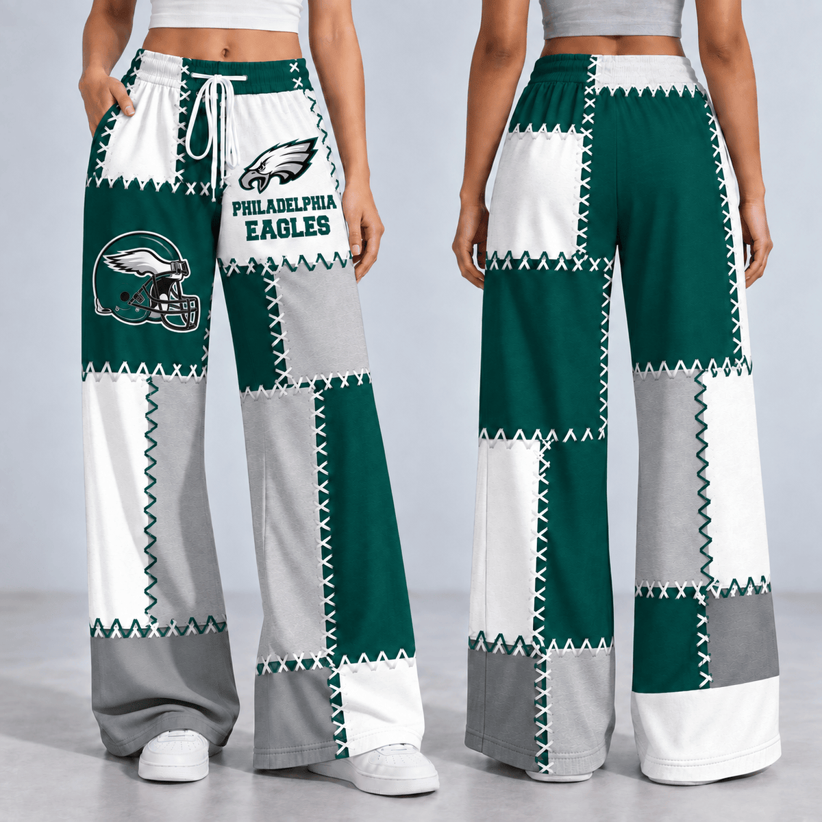 Premium NFL x PHI Patchwork Casual Pants