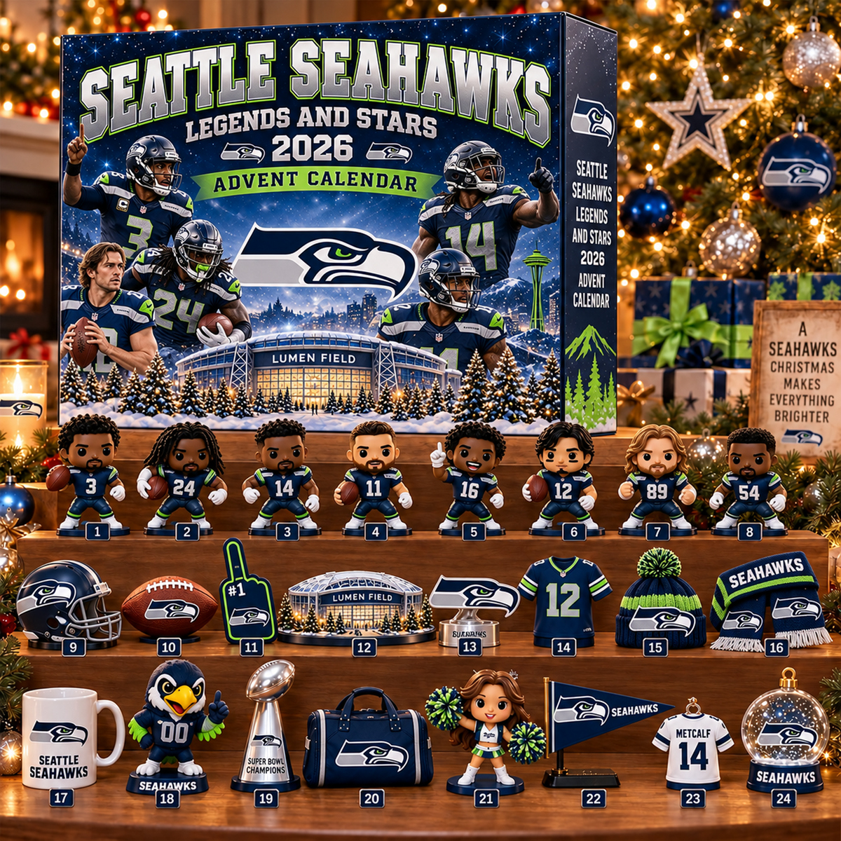 Premium NFL x SEA Christmas Advent Calendar