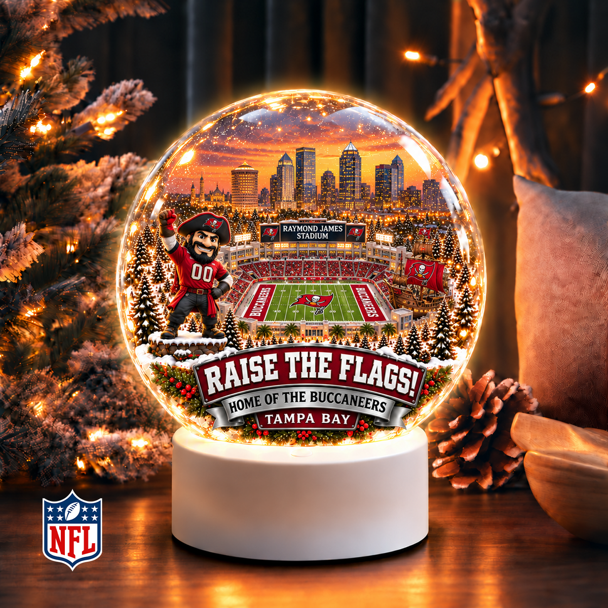 Premium NFL x TB Snow Globe