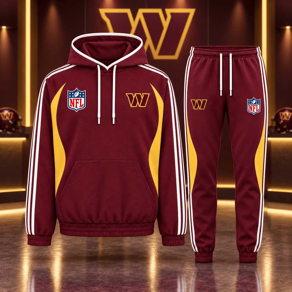 Premium NFL x WAS Sideline Performance Hoodie & Jogger Set