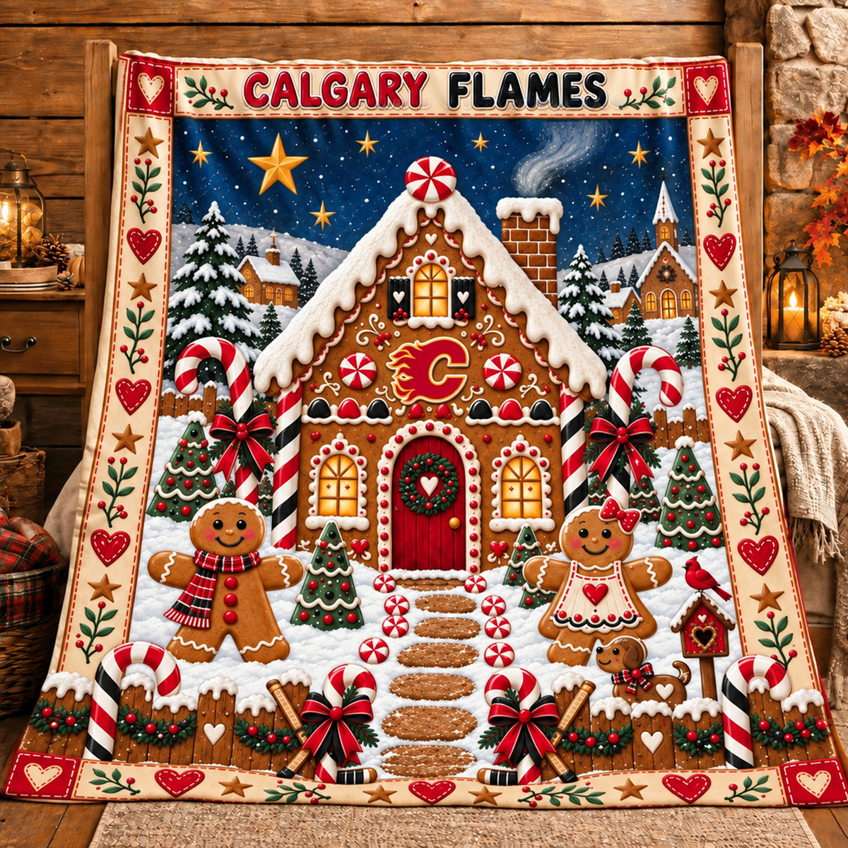 Premium NHL x CAL Christmas Blanket